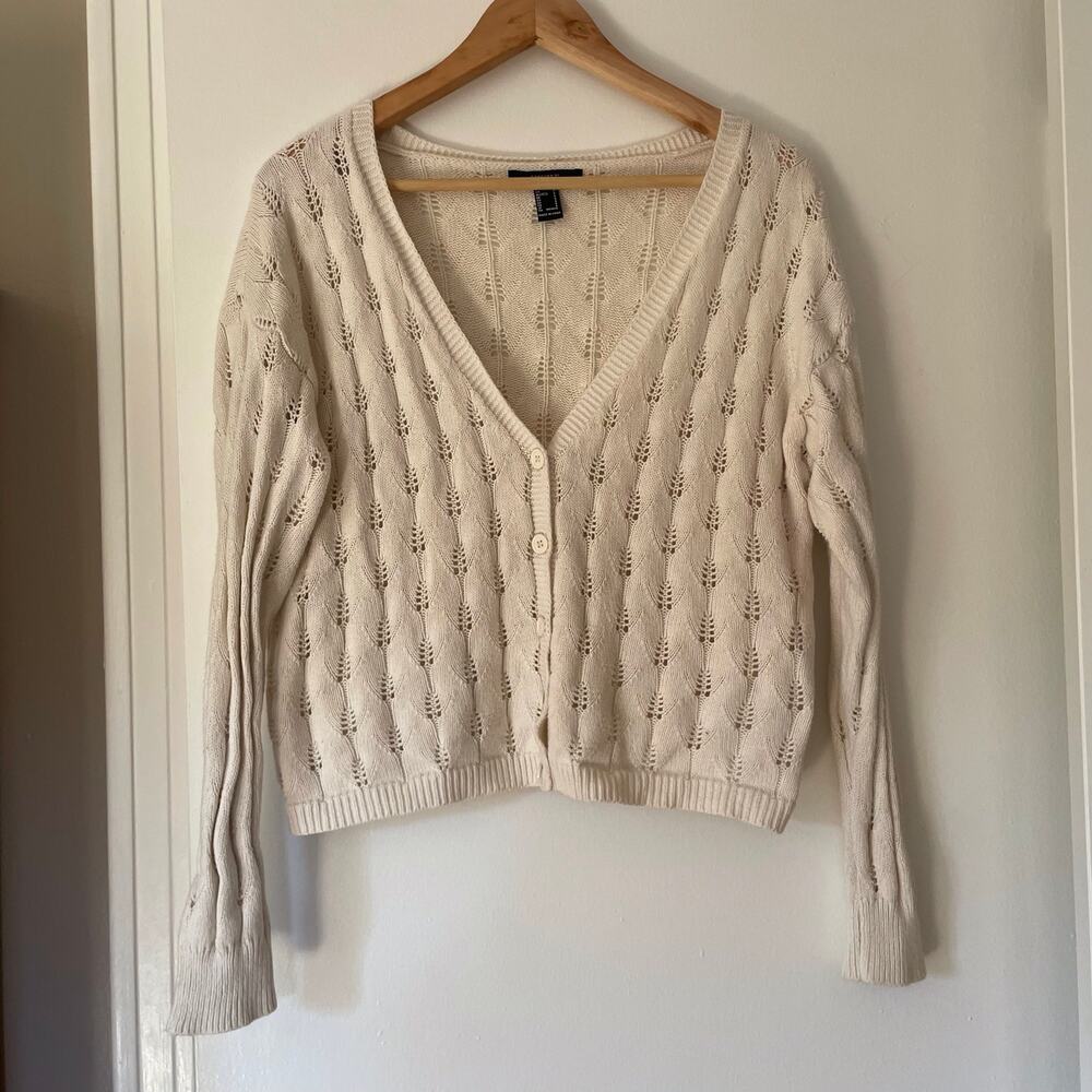 Forever 21 cozy knit cardigan soft girl fall transitional